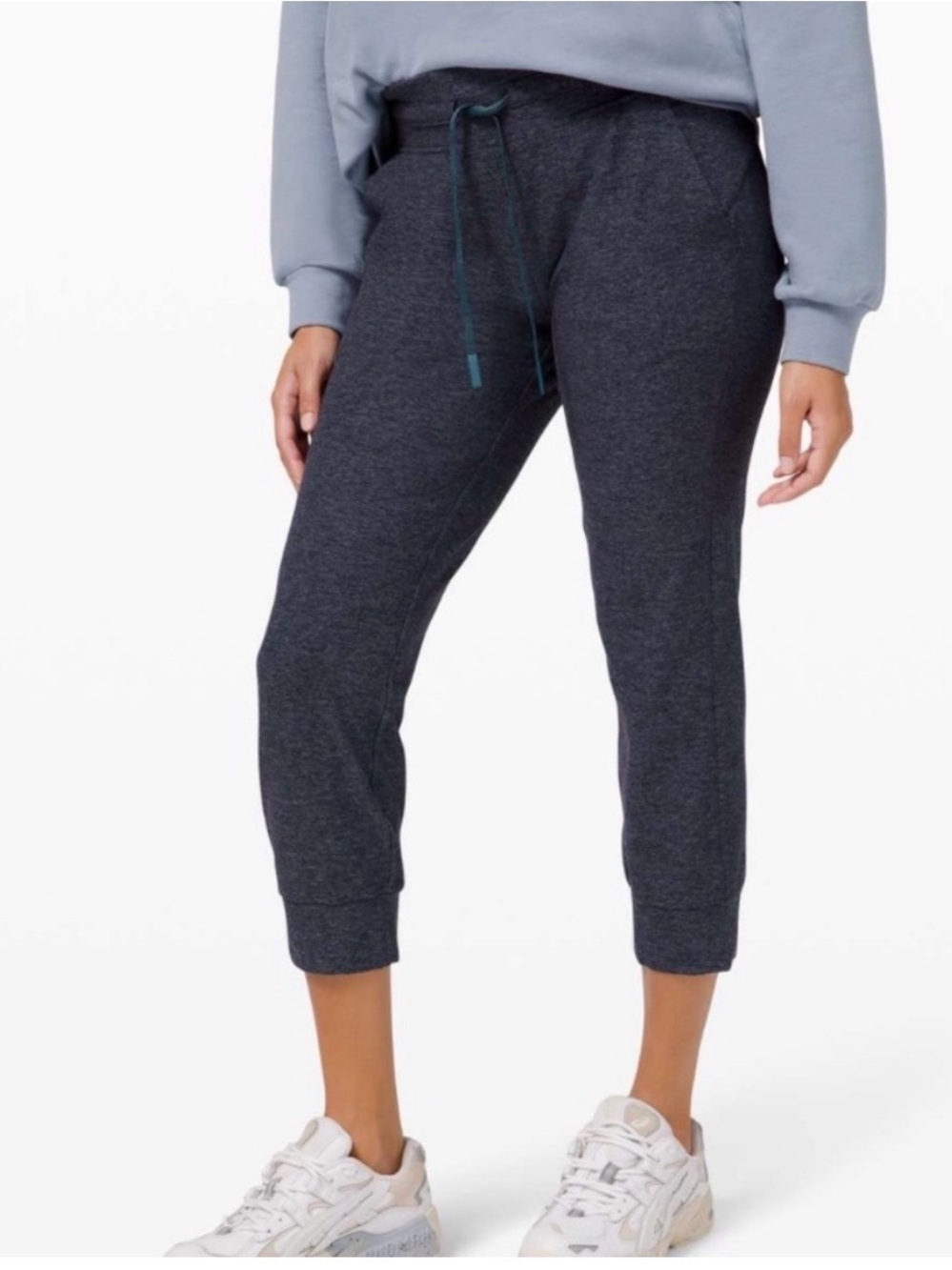Lululemon women’s Ready to Rulu Jogger Crop Dark Charcoal Heather 8 NWT